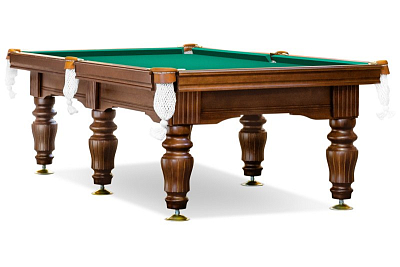 Стол / пирамида "Ильмень" (8 футов, 6 ног, под шар 60мм, 25мм камень) борта ясень