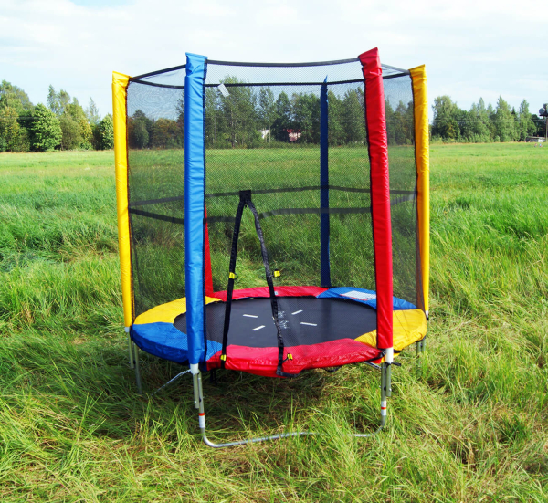 Каркасный батут "BabySport" 180см с сеткой multicolour