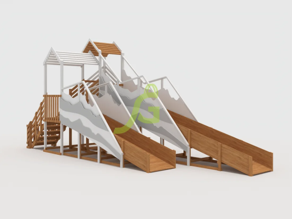 Зимняя горка "IgraGrad Snow Fox", скат 8+5 м мод.2