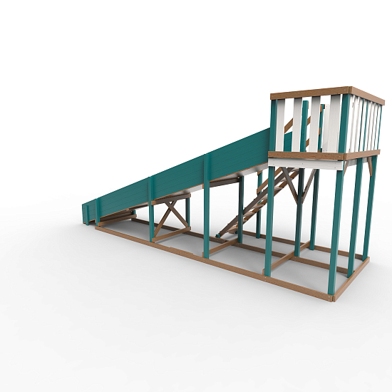 Детская площадка - деревянная горка Пикник "Зима №3" Лэйк