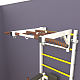 картинка Шведская стенка "LittleSport" Long 2.0 (белый*желтый) от магазина Лазалка