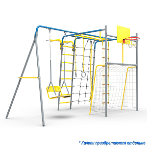 УДСК-12-1 "Физрук-К" с доп. секцией "Качели" синий/серый