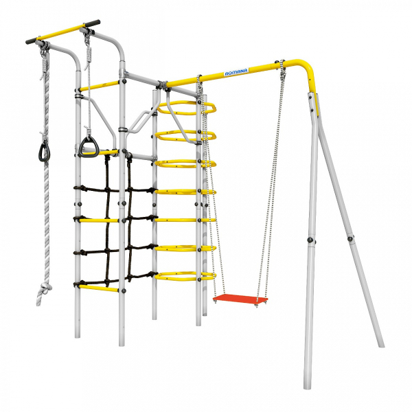 Детский спортивный комплекс для дачи ROMANA Космос (желтый/серый)