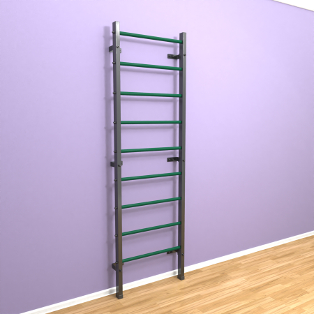 картинка Шведская стенка "LittleSport" (черный*зеленый) от магазина Лазалка