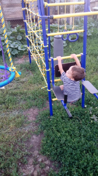 картинка Детский спортивный комплекс для дачи Пионер "Юла Макси" с гнездом от магазина Лазалка