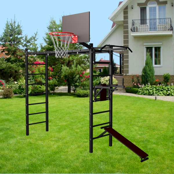 картинка Уличная шведская стенка Sv Sport рукоход У509 (Турник/Брусья/Скамья) от магазина Лазалка