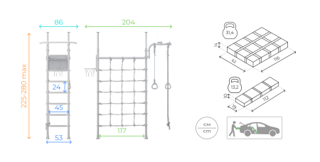 Комплекс «Шведская стенка ROMANA R4»