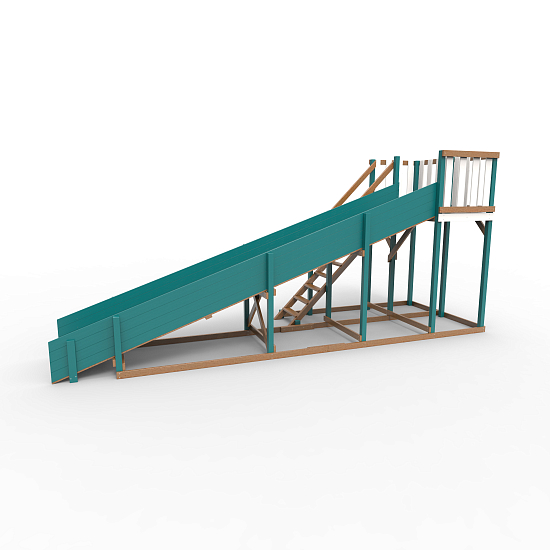 Детская площадка - деревянная горка Пикник "Зима №3" Лэйк