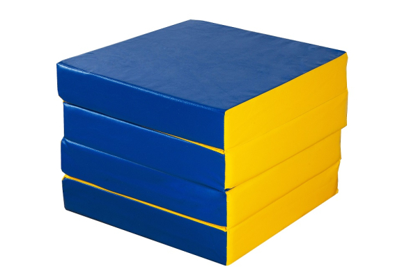 Мат кожзам № 11 KMS Sport (100 х 100 х 10) складной 4 сложения