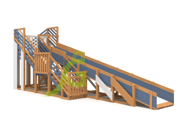 Зимняя горка "IgraGrad Snow Fox", скат 8 м мод.3