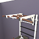 картинка Шведская стенка "LittleSport" Long 2.0 (белый*черный) от магазина Лазалка
