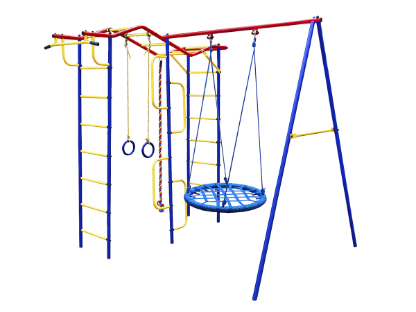 картинка Детский спортивный комплекс для дачи Пионер "Вираж" (Гнездо 80В) от магазина Лазалка