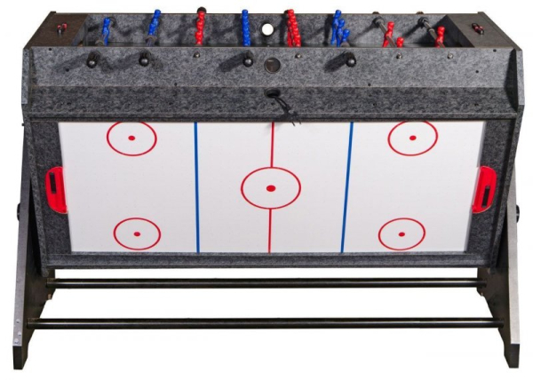 картинка Стол-трансформер "Vortex 3-in-1" (3 игры: аэрохоккей, футбол, бильярд, 127 х 78.7 х 86.4 см, серый) от магазина Лазалка