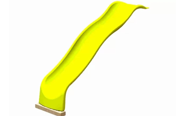 Горка с двойной волной желтая (Double Wave Slide Yellow) 3,05 м. Rainbow