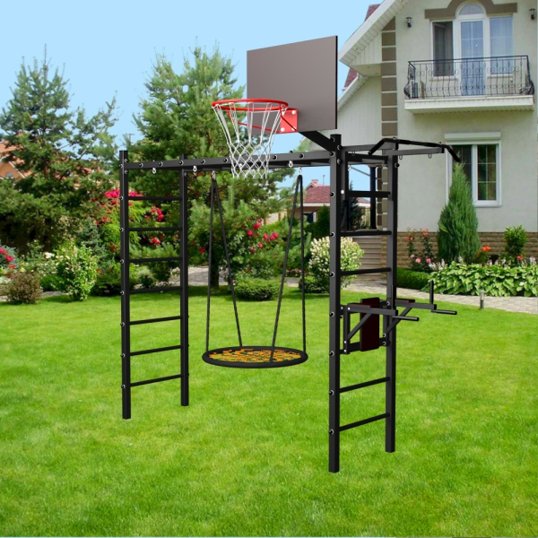 картинка Уличная шведская стенка Sv Sport рукоход У523.2 (Турник/Брусья/Гнездо 115см) от магазина Лазалка